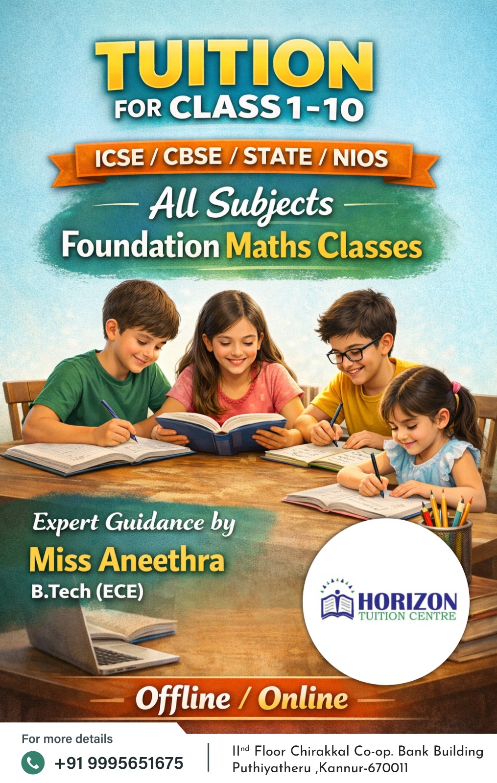 Horizon Tuition Centre Puthiyatheru Kannur